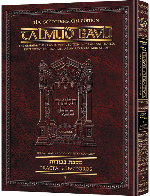 Schottenstein Ed Talmud - English Full Size [#65] - Bechoros Vol 1 (2a-31a)