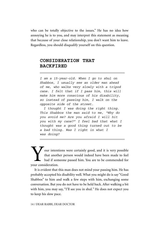 Page 14 of Dear Rabbi, Dear Doctor
