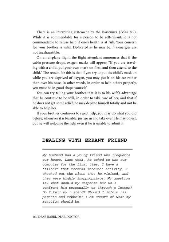 Page 16 of Dear Rabbi, Dear Doctor