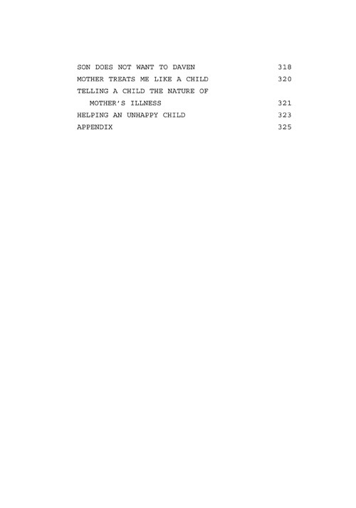 Table of Contents of Dear Rabbi, Dear Doctor
