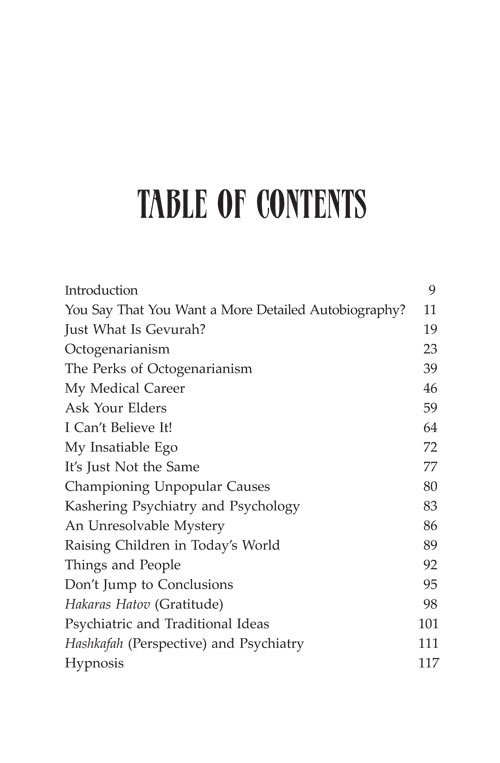 Table of Contents