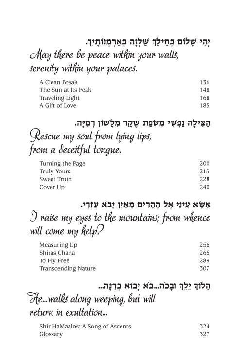 Table of Contents