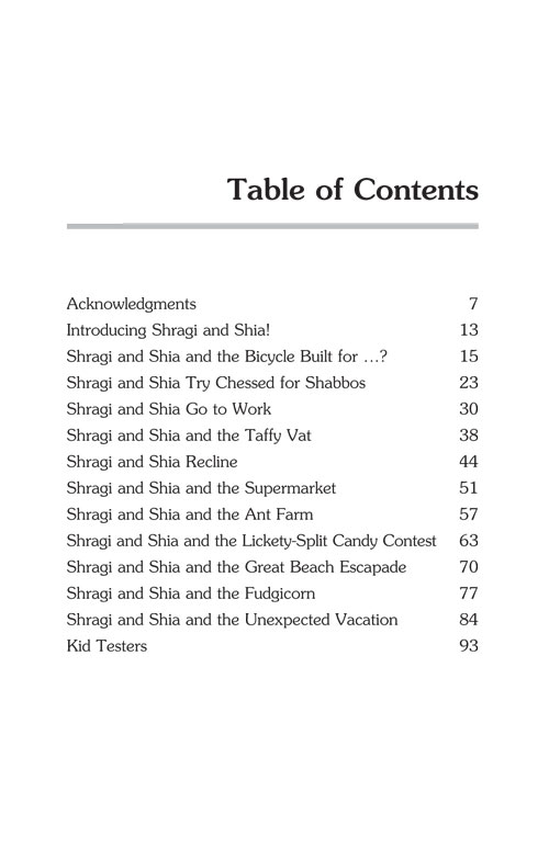 Table of Contents