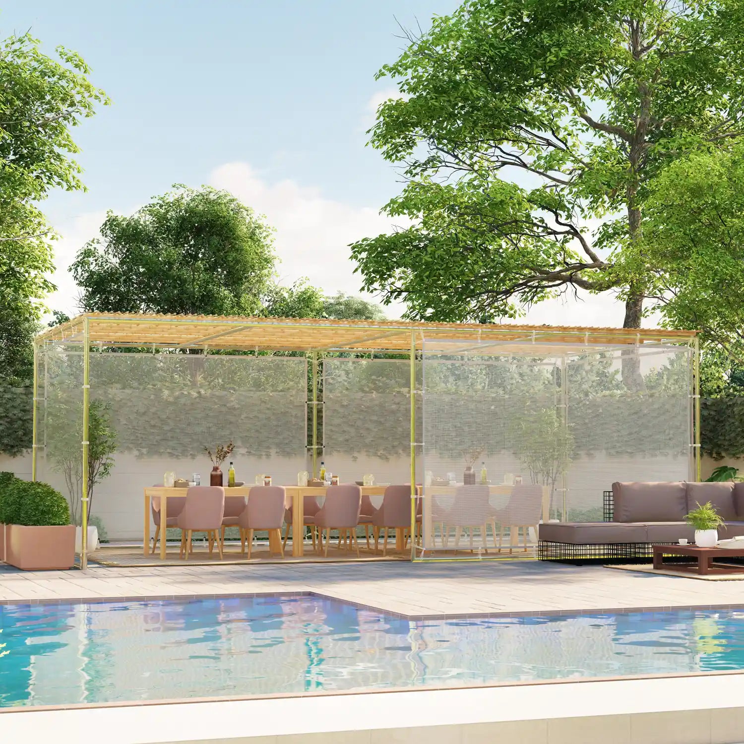 Large Mesh Sukkah