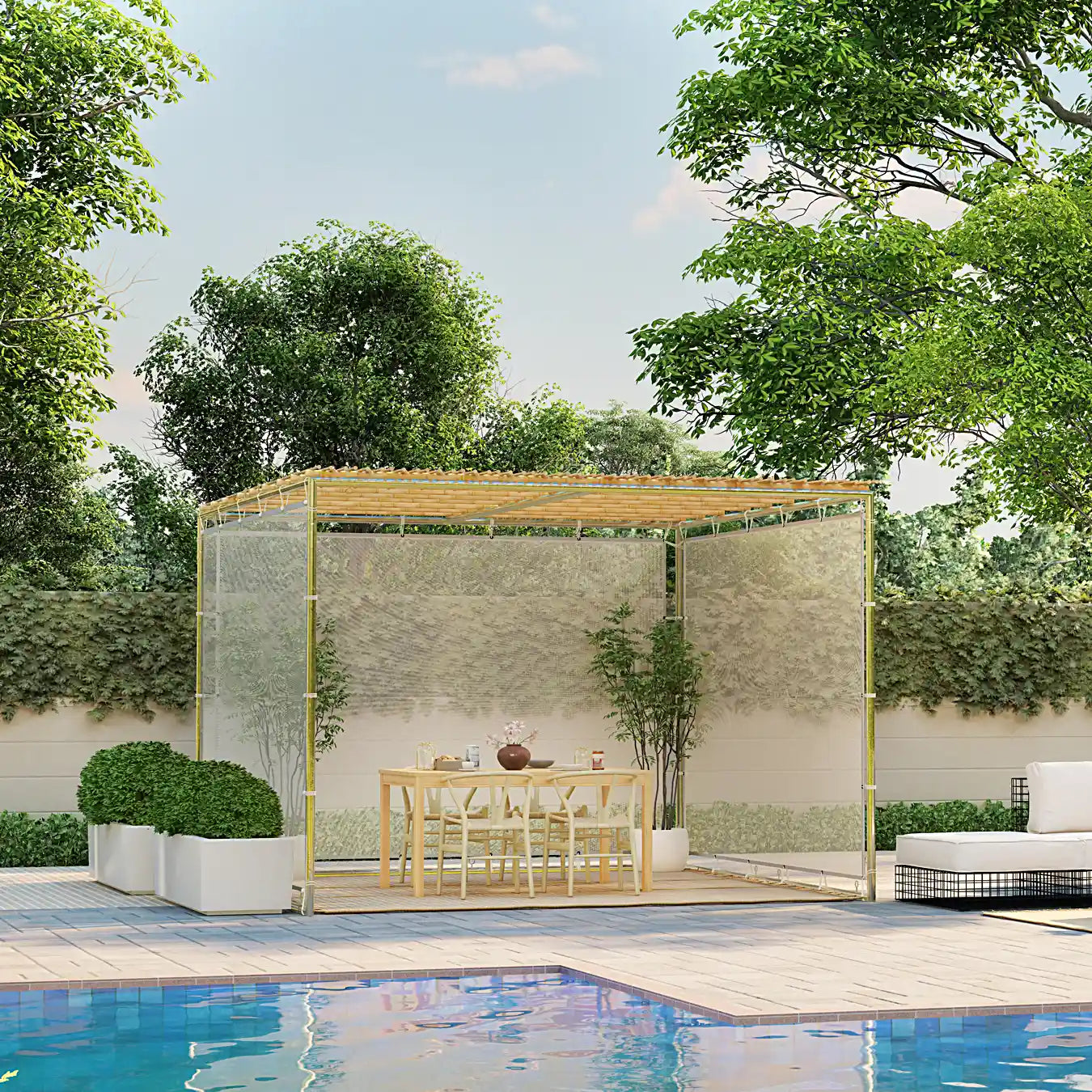 Small Mesh Sukkah