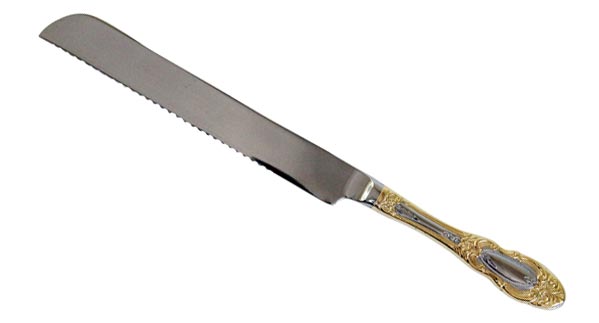 Stainless Steel Challah Knife - Duchess Gold