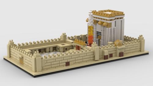 Geulah Second Bet Hamikdash Brick Model – 742 Pieces