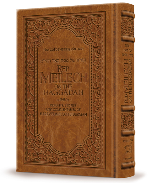 Reb Meilech on the Haggadah Amber Brown Leather