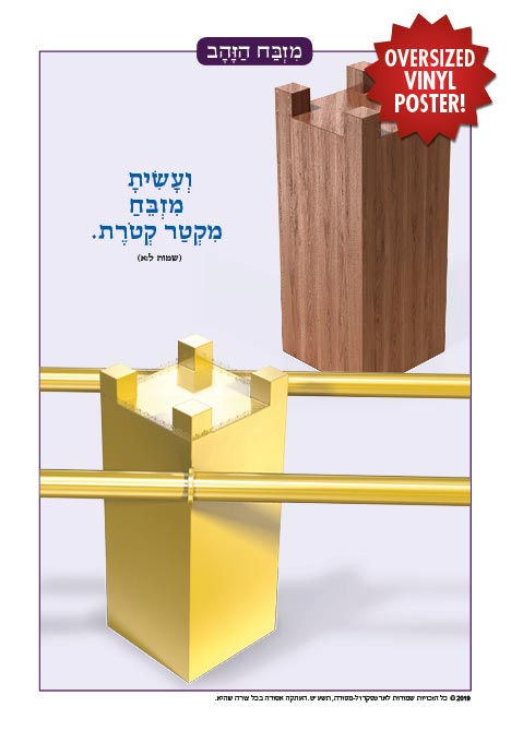 Oversized Vinyl Poster - The Mizbei’ach HaZahav