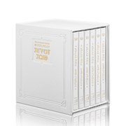 Schottenstein Ed Interlinear HC Faux Leather Zemiros Set (6 vol) -White with Gold
