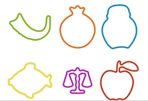 Jewish Silly Bandz - Rosh Hashanah