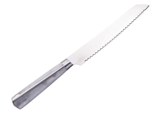 Waterdale Bread Knife MetaLucite White & Silver