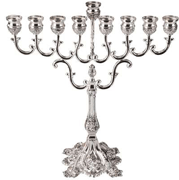 Silver Plated Oil Menorah