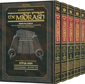 Kleinman Ed Midrash Rabbah: Complete 5 volume set of the 5 Megillos