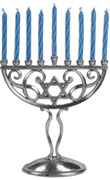 Mini Menorah Set with Mini Candles