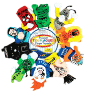 The Ten Plagues Finger Puppets, Set of 10