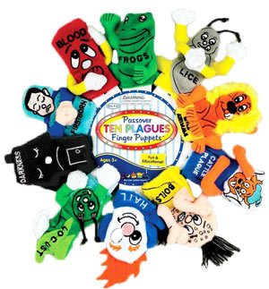 The Ten Plagues Finger Puppets, Set of 10