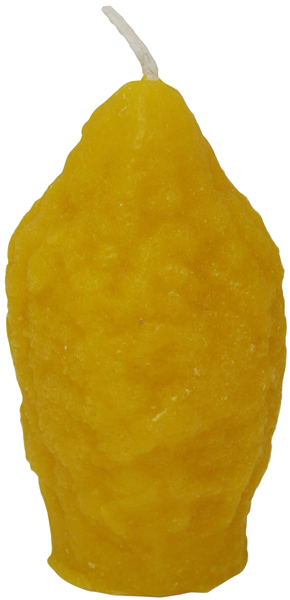 Safed Pillar Candle Esrog Shape Large