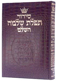 Siddur Hebrew-Only: Full Size - Sefard - Alligator Leather with Hebrew Instructions