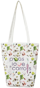 Peas,Love and Carrots Tote Bag