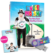 Uncle Moishy Book + USB + FREE Mitzvah Note Pad!