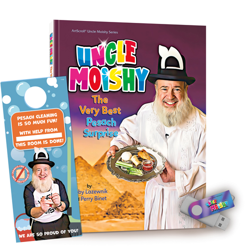 Uncle Moishy Pesach Book + USB + FREE Door Hanger!