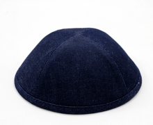 Custom Shoppe Blue Denim Yarmulka