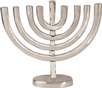 Emanuel Anodized Menorah Silver