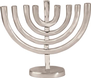 Emanuel Anodized Menorah Silver